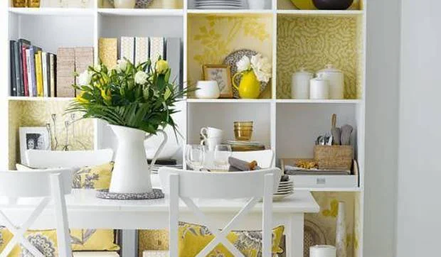 Librerías decoradas con papel pintado