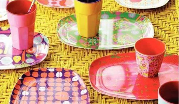 Vajilla de melamina para el verano