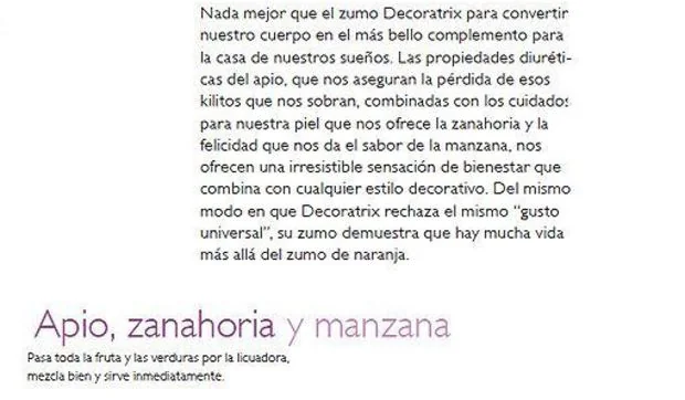 Zumo Decoratrix, redecórate por dentro y por fuera